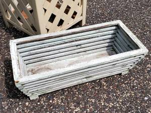 (3) Wooden Outdoor Yard Decor Items
