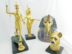 lot 92 image: Group of 4 Egyptian Figures by Boehm