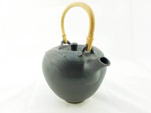 lot 33 image: Bunny McBride Black Satin Teapot