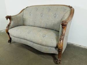 lot 17 image: Mahogany Framed Settee