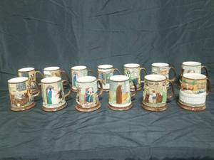 lot 175 image: Group of 13 Royal Doulton Yule Mugs