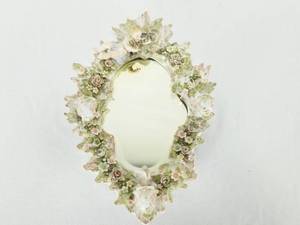 lot 139 image: 19th Century Sitzendorf Porcelain Mirror