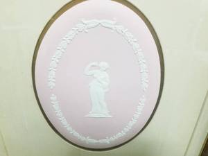 lot 143 image: Pair of Framed Pink Cameos