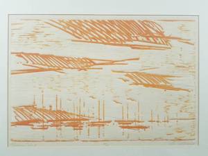 lot 73 image: Evening Calm II, William Saltzman Print