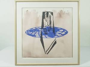 lot 64 image: Cross Pictures Artist, Jiri Georg Dokoupil Handpainted Print