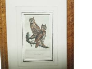 lot 61 image: Great Horned Owl, John James Audubon Print