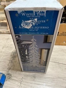 lot 23 image: Outdoor 7 LED Iced Winter Tree - Open Box Like New