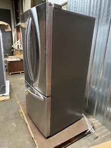 lot 40 image: Parts or Repair - LG 22 cu. ft. Smart French Door Refrigerator LFCS22520S Stainless Steel - Not Getting Cold - 
