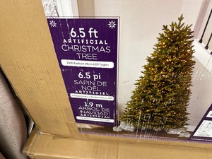 lot 57 image: Holiday Artificial Christmas Tree 6.5 Pre Lit  with1500 Radiant Color Changing Micro LED Lights 2006176 - OPEN BOX LIKE NEW