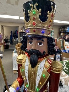 lot 99 image: Holiday Season  Christmas 6 LED Nutcracker with Music Multicultural - Like New  Very Good Condition