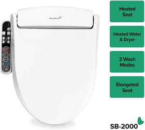 lot 8 image: SmartBidet SB-2000 Bidet Seat for Elongated Toilets 