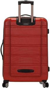 lot 16 image: Rockland Melbourne Hardside Expandable Spinner Wheel Luggage, Red, 3-Piece Set