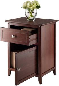 lot 102 image: Winsome Wood Eugene Accent Table, Walnut