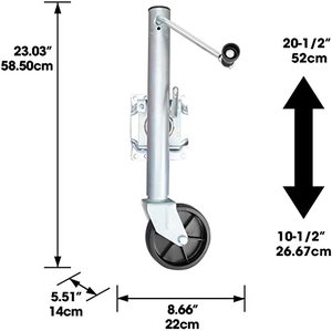 lot 44 image: Torin 1000 Lb Swingback Boat Trailer Jack