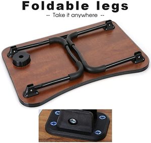 lot 115 image: Slendor Folding Laptop Desk, Bed Table, Black