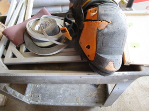 Cart, Knee Pads, Sanding Belts