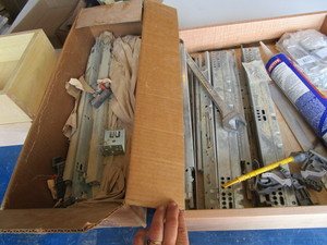 Drawer Slides, Pulls & Boxes