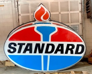 lot 66 image: Standard American Oil Street Sign