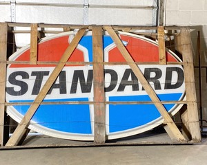 lot 69 image: Amoco Standard Oil Street Signs, 2 pieces