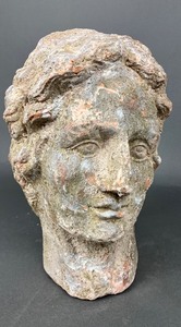 lot 55 image: Two Decorative Clay Busts