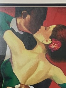 lot 60 image: Framed Print of Couple in a Ballroom Dance
