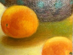 lot 63 image: Original Unframed Painting of Fruit by Artist, Cliff Moen