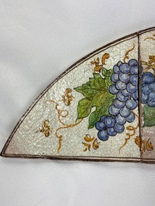 lot 73 image: Vintage Italian Glazed Stonework - Made in Italy for Fortunata - Grape Vines