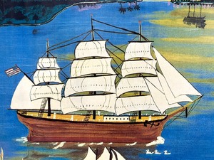 lot 66 image: Framed Sailing Vessel Print