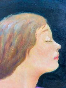 lot 104 image: Original Moen - Female Nude - Oil on Gessoboard