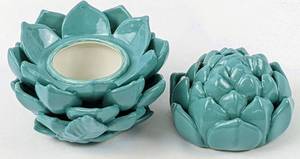 lot 199 image: MMA Ceramic Artichoke Box  Covered Dish - Museum of Modern Art Reproduction