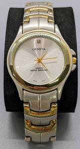 lot 132 image: Two Large-Face Watches - Timex  Geneva Water Resistant