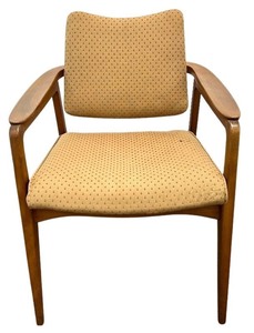 lot 12B image: Sigvard Bernadotte Danish Modern Tilt Back Teak Arm Chair