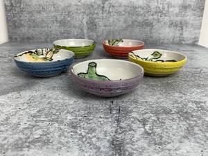 lot 143 image: Five Small Handpainted Asian Produce Bowls