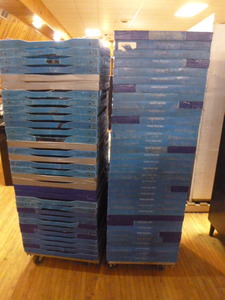 lot 9 image: 67 Home Style Bakery Bread Racks