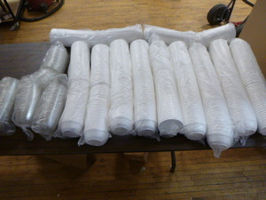 lot 38 image: Lot of To Go Desert (Ice Cream) Bowls with Lids