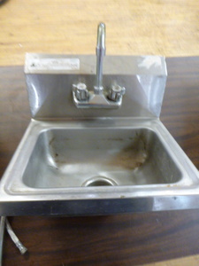 lot 43 image: Stainless Steel Hand Washing Sink