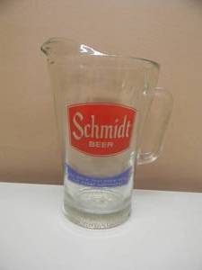 VINTAGE SCHMIDT BEER PITCHER The Brew That Grew With The Great Northwest - Nice - GREAT PIECE - SEE PICTURES
