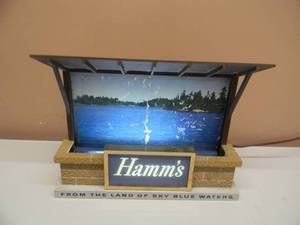 VINTAGE HAMMS BEER LIGHTED SIGN  - From The Land of Sky Blue Waters - VERY COOL PIECE - SEE PICTURES