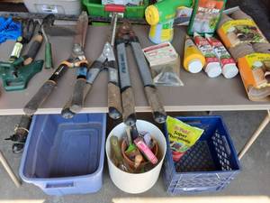Large Lot Of Home Gardening Tools & Related