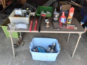Lot Of Automotive Supplies, Chemicals, Chain Saw Chains & Oils, More