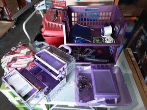 Purple Stacking Bins & Organizer For Craft Making & Jewelry