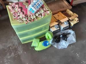3-Tonka Dump Trucks, Plastic Organizer, Puddle Jumper, 2-Pair Training Wheels