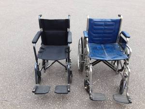 2-Wheel Chairs (1-Light Weight & 1-Heavy Duty)