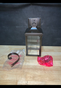 Progress Lighting Gibbes Street Collection 1-Light Antique Bronze Clear Beveled Glass NewTraditional Outdoor Small Wall Lantern Light. See Pictures
