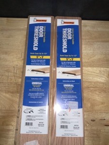 (2) Frost King 5 in. x 12 in. Wood Interior Threshold. See Pictures