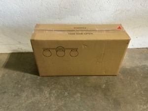 LNC Gold Vanity Light with Orb Glasses. See Pictures