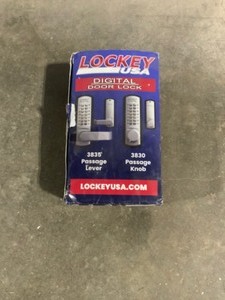 Unbranded Satin Chrome Marine Grade Double Combination Mechanical Keyless Storeroom Handle Lock with Passage Function. See Pictures