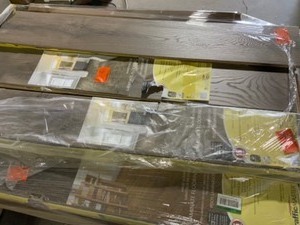 Pallet of Trafficmaster Laminate Plank Flooring. Various Colors & Conditions. See Pictures