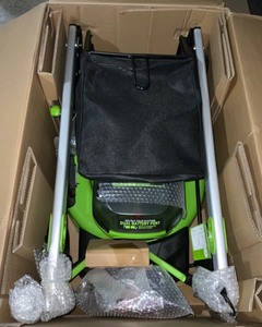 Greenworks PRO 21 in. 60V Battery Cordless Push Lawn Mower with 5.0 Ah Battery and Charger. See Pictures