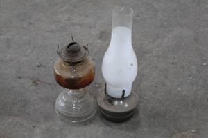 Lot of (2) Oil Lamps